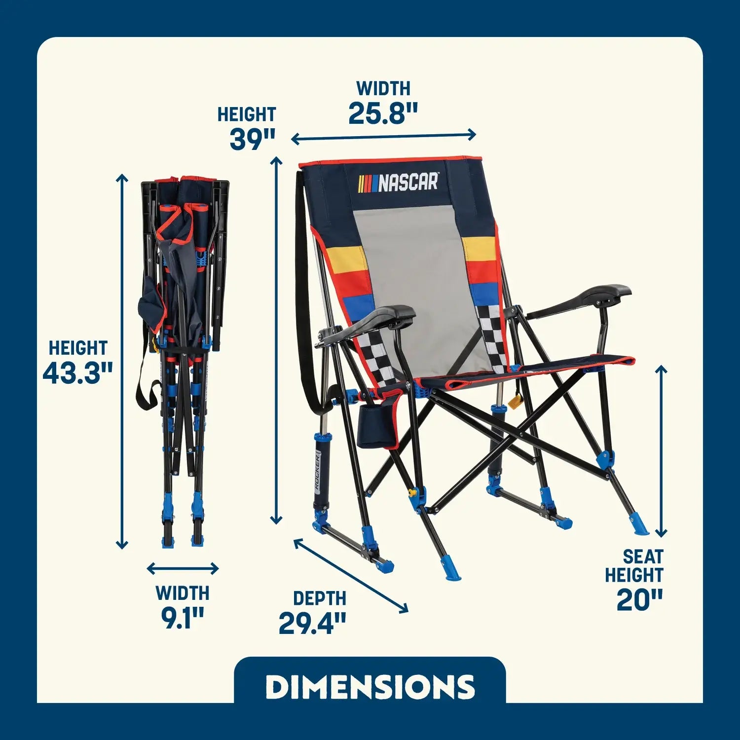 Roadtrip Rocker Bundle - NASCAR Blue